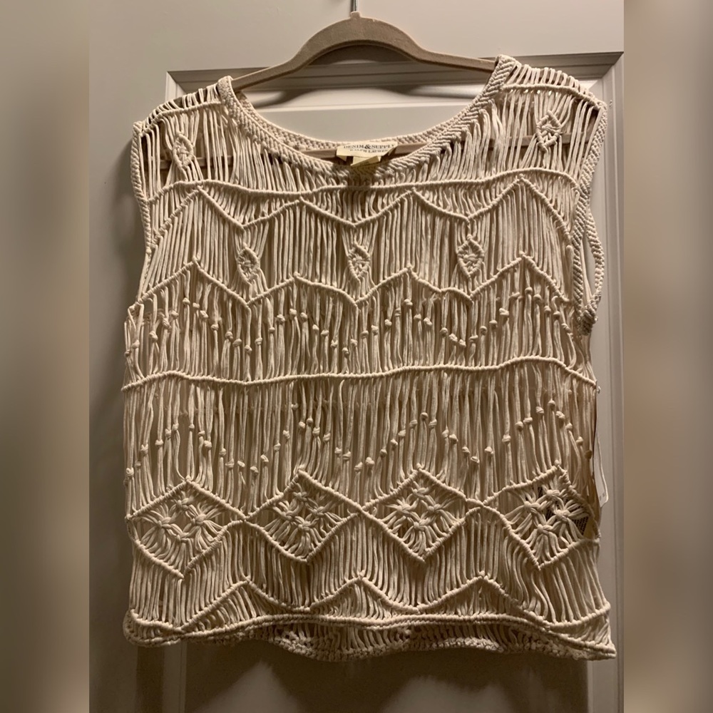 NWT Ralph Lauren Denim & Supply Macrame Top